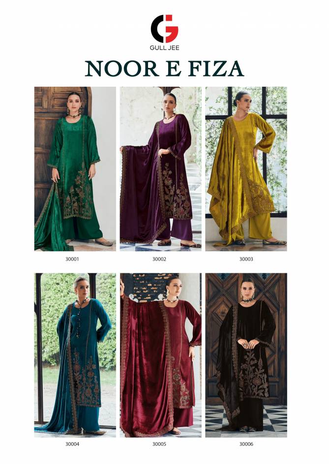 Noor E Fiza By Gull Jee Velvet Designer Salwar Kameez Wholesale Price In Surat
